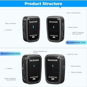 میکروفون بی‌‌ سیم سارامونیک مدل Blink500 Prox Q10